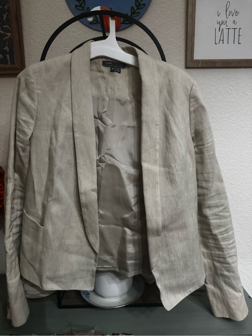 Vince Cotton Linen Blazer
